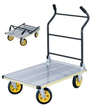 Ergo-Handle Folding Platform Cart